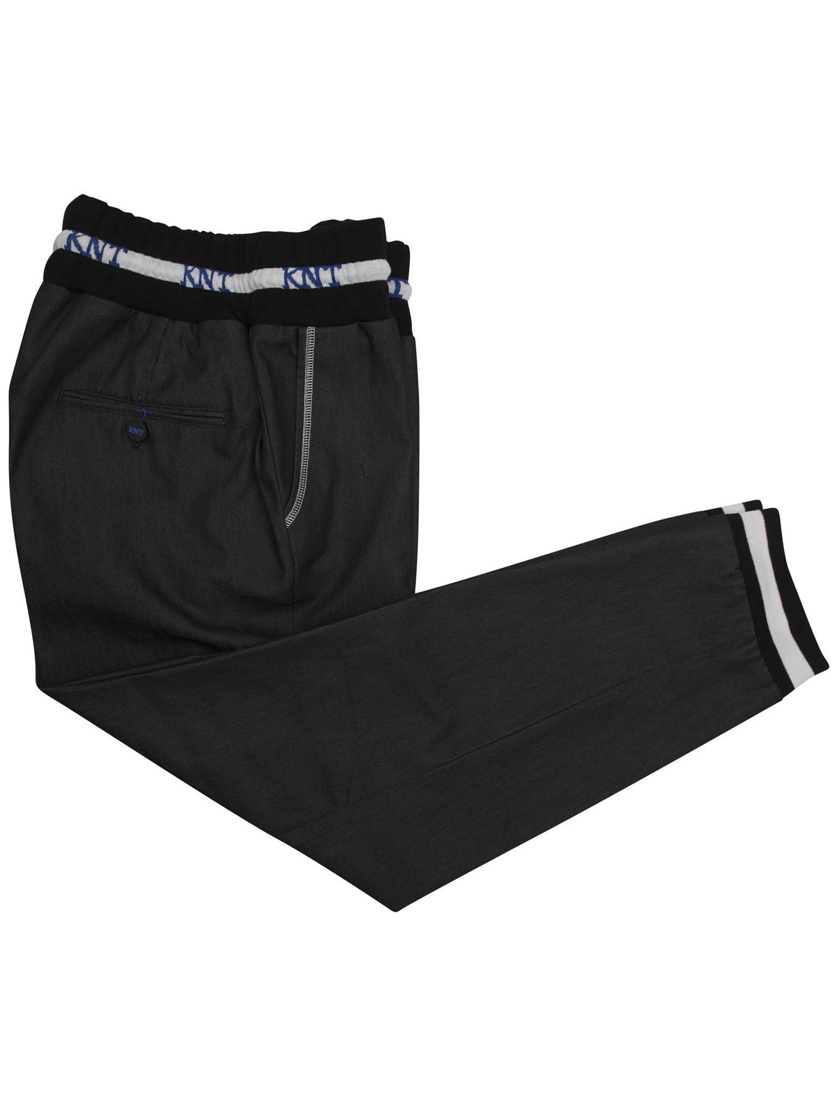 Kiton KNT Gray Cotton Pl Ea Pants