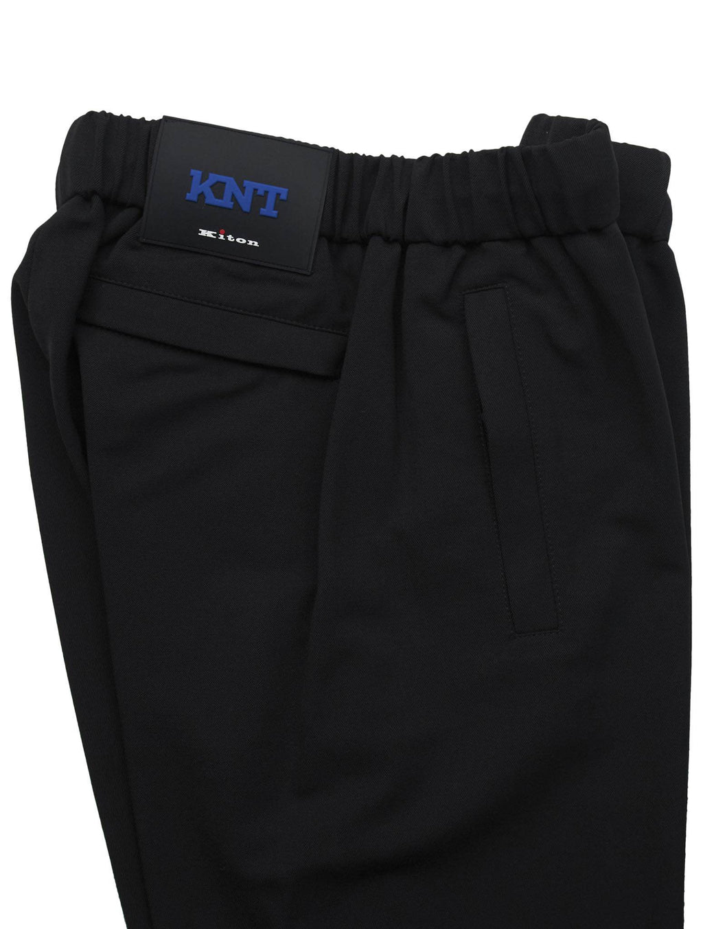 Kiton KNT Black Wool Pa Ea Pants