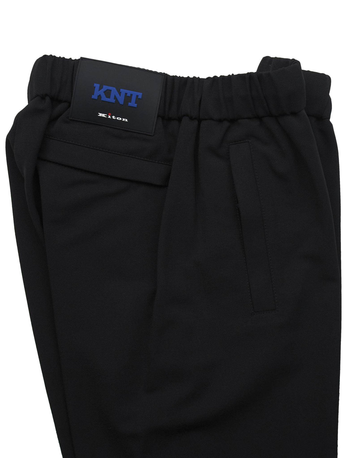 Kiton KNT Black Wool Pa Ea Pants