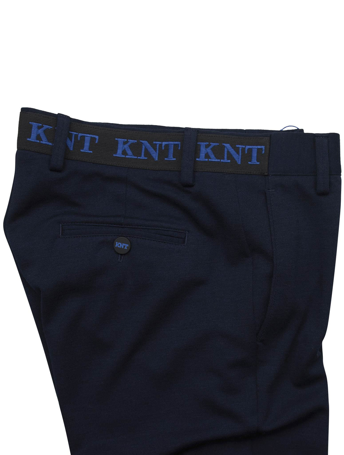 Kiton KNT Blue Pl Wool Pants