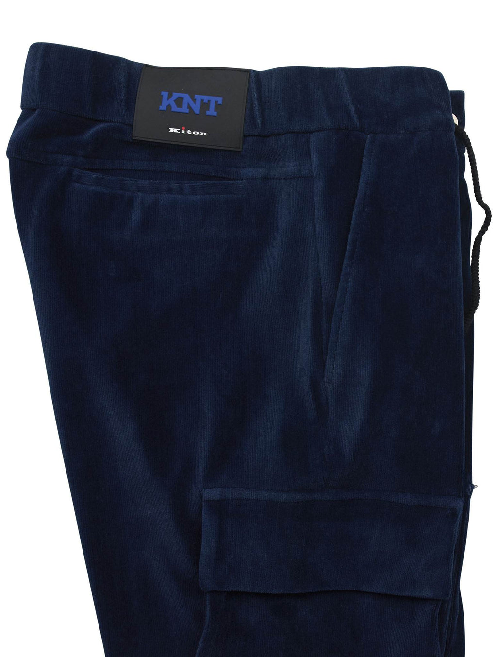 Kiton KNT Blue Cotton Ea Velvet Cargo Pants