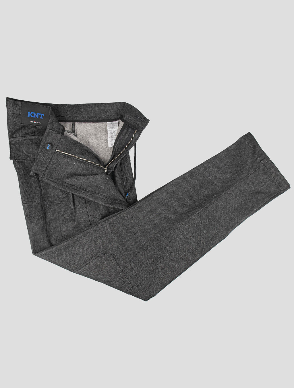 KNT KNT Kiton Black Cotton Cashmere Ea Cargo Pants Black 001