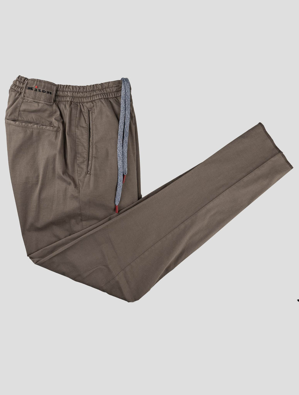 Kiton Kiton Brown Cotton Silk Ea Pants Brown 000