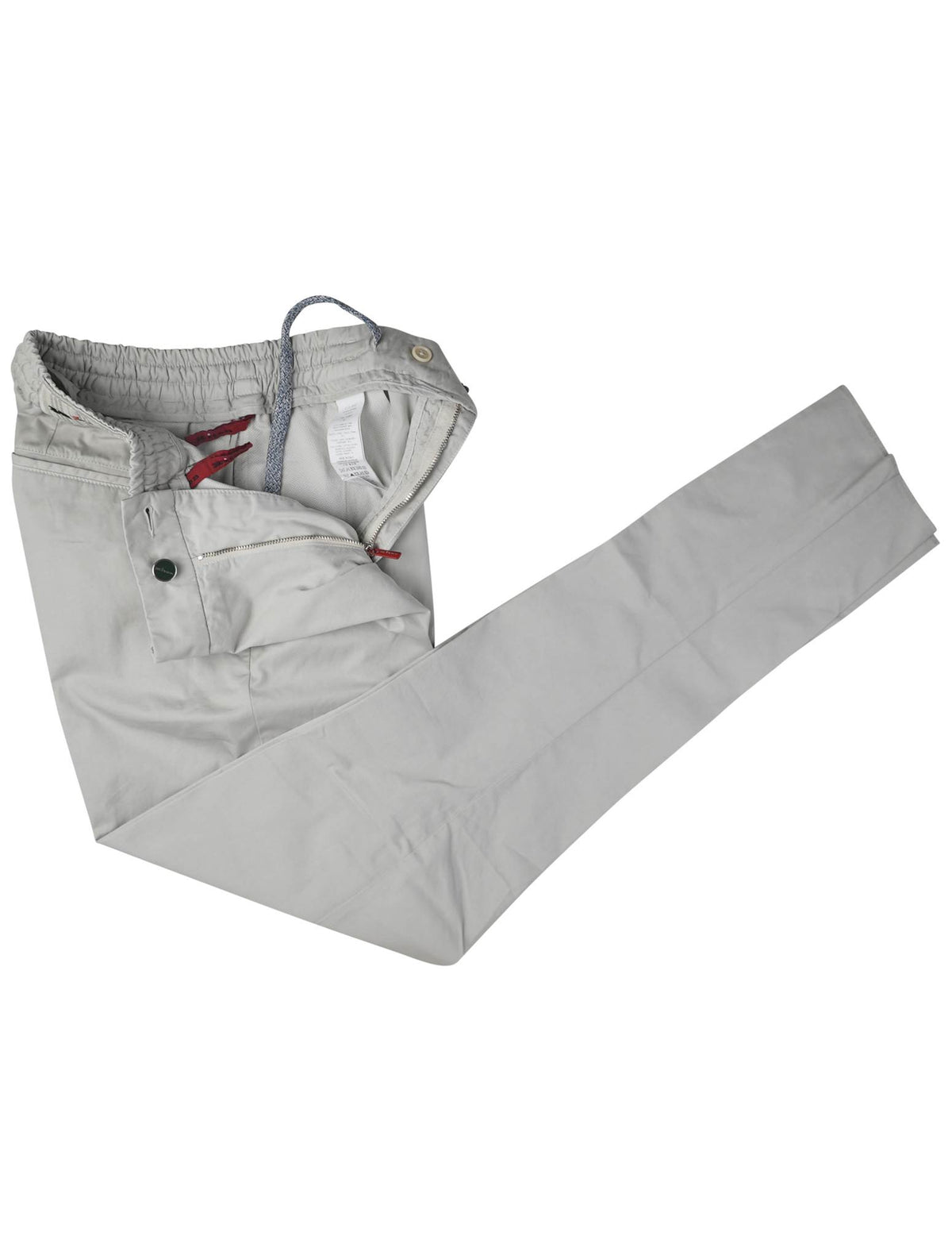 Kiton Kiton Gray Cotton Pants Gray 001