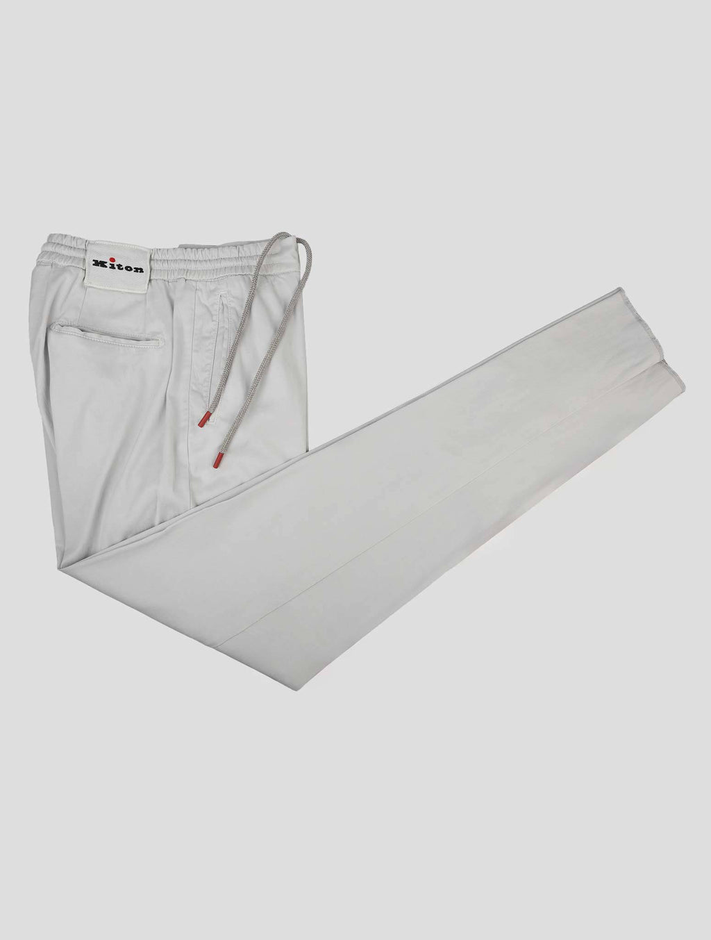 Kiton Kiton Light Gray Lyocell Cotton Ea Pants Light Gray 001