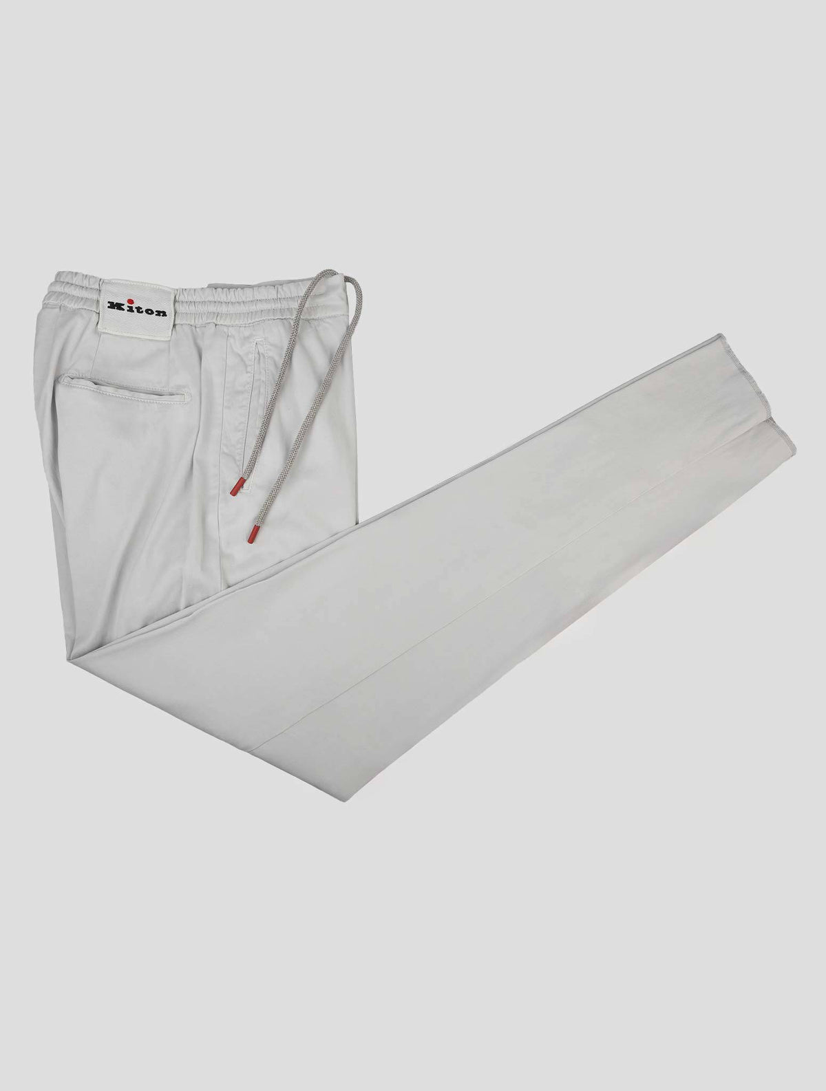 Kiton Kiton Light Gray Lyocell Cotton Ea Pants Light Gray 001