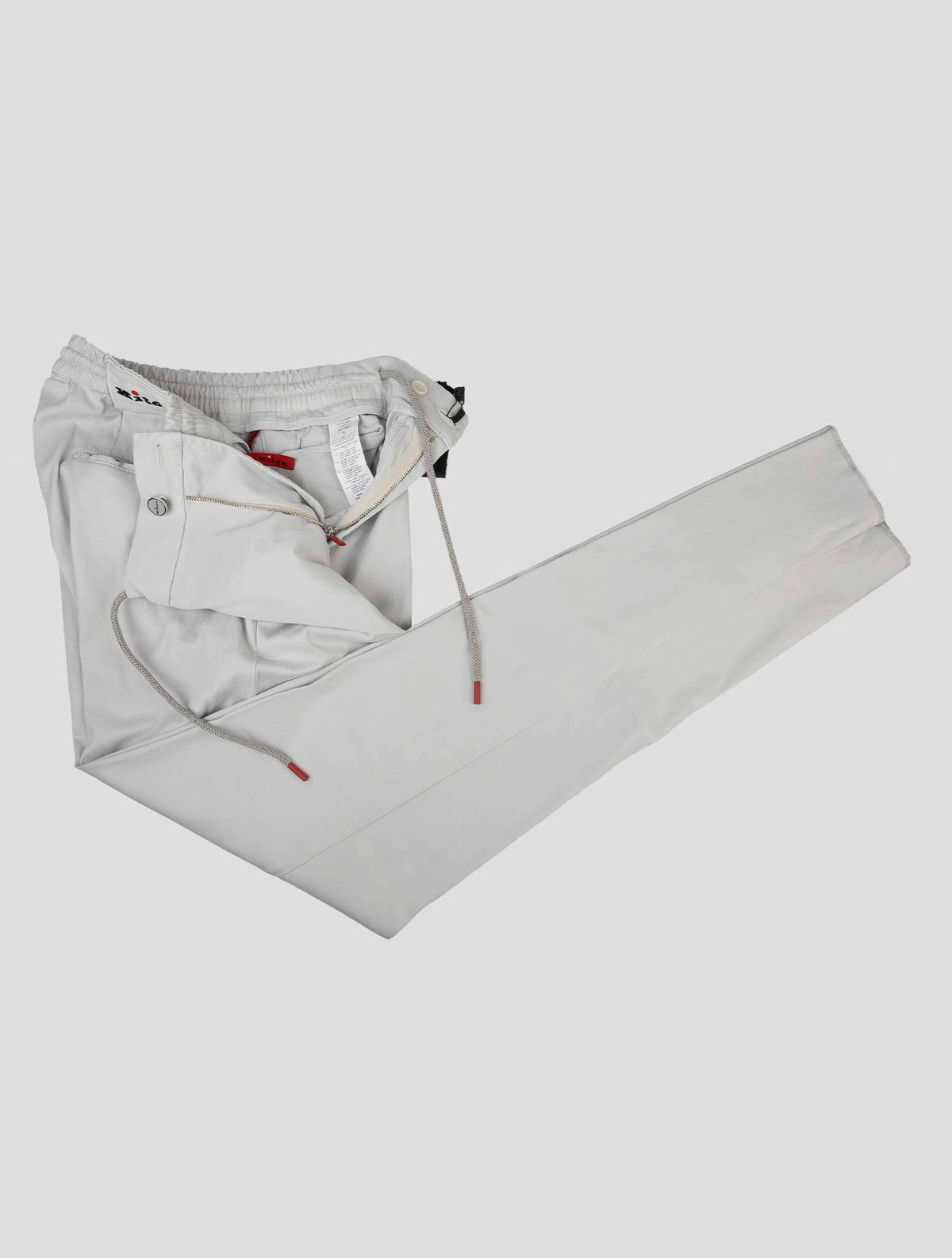 Kiton Kiton Light Gray Lyocell Cotton Ea Pants Light Gray 001