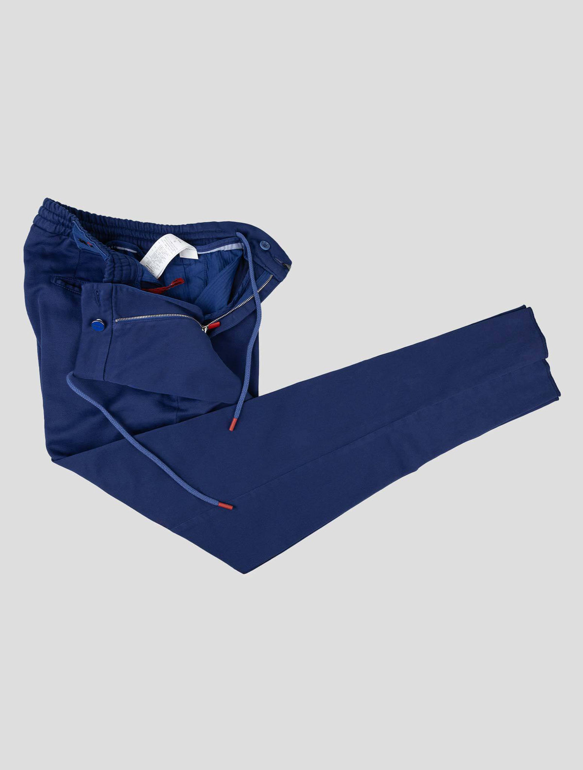Kiton Kiton Blue Cotton Linen Ea Pants Blue 001