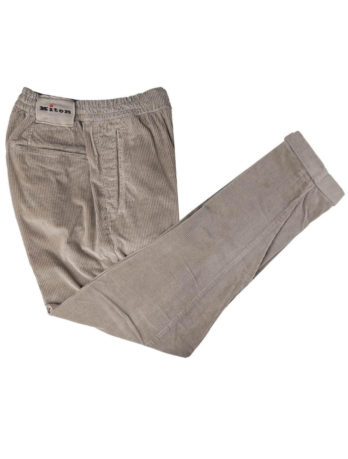 Kiton Beige Cotton Cashmere Ea Velvet Pants