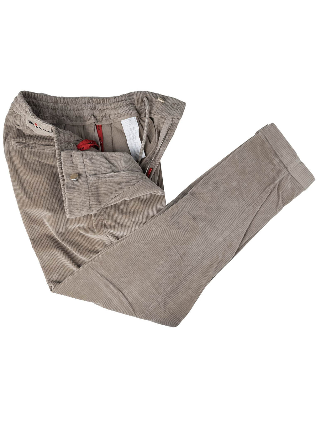 Kiton Kiton Beige Cotton Cashmere Ea Velvet Pants Beige 001