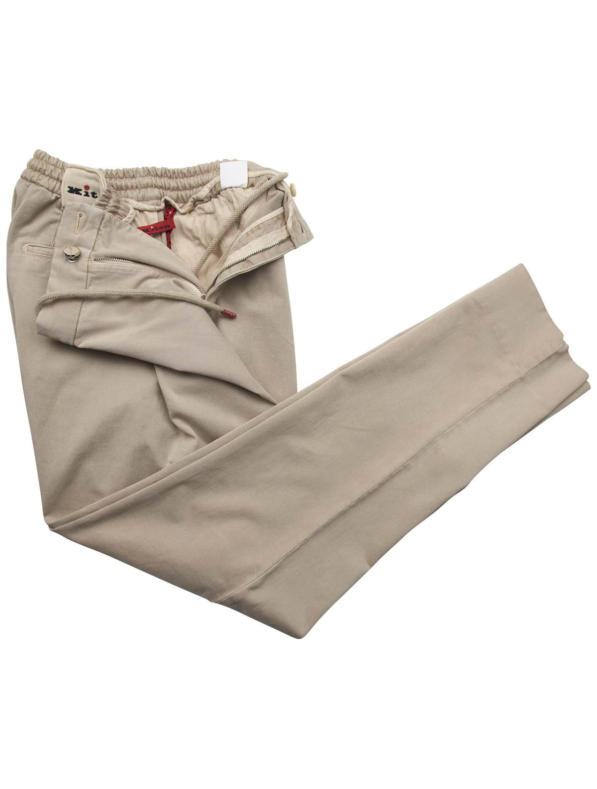Kiton Kiton Beige Lyocell Cotton Ea Pants Beige 001