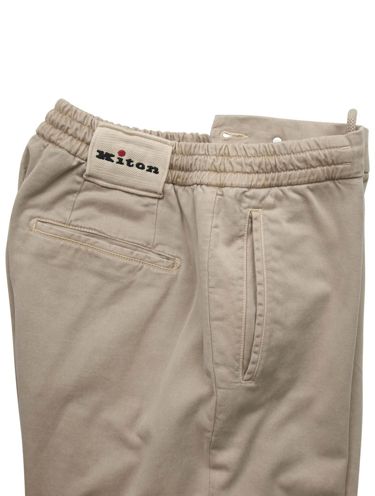 Kiton Beige Lyocell Cotton Ea Pants