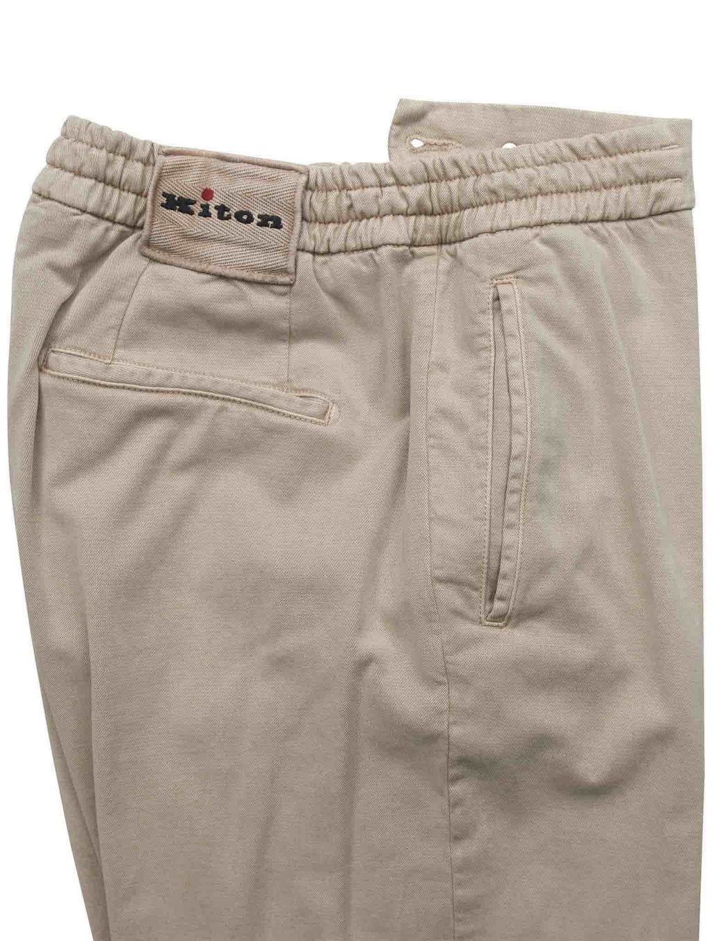 Kiton Beige Ly Cotton Ea Pants