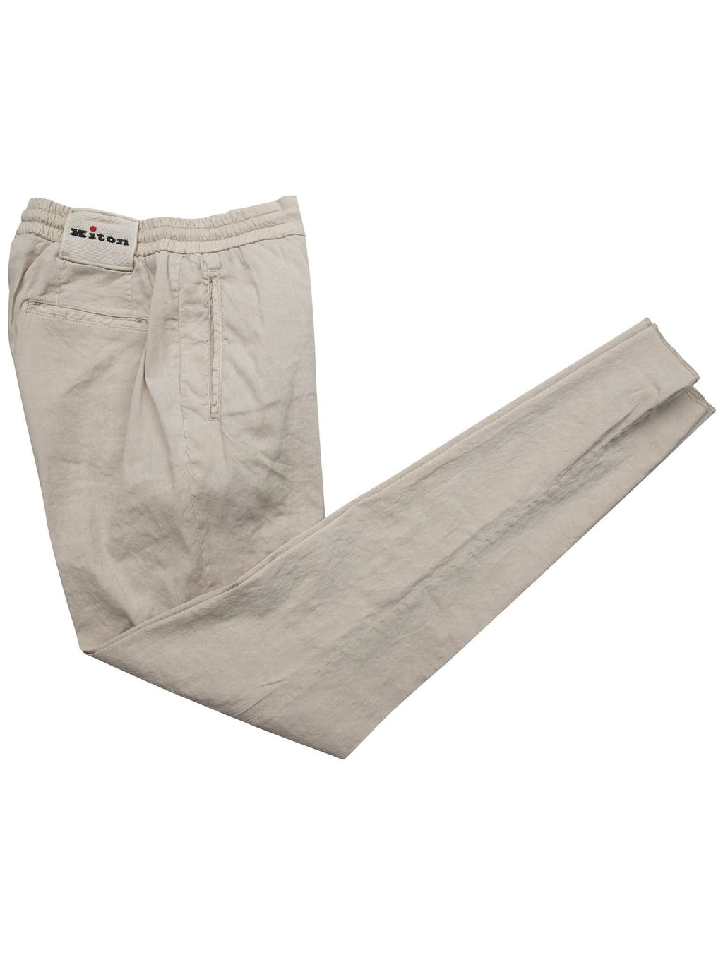 Kiton Beige Linen Cotton Ea Pants