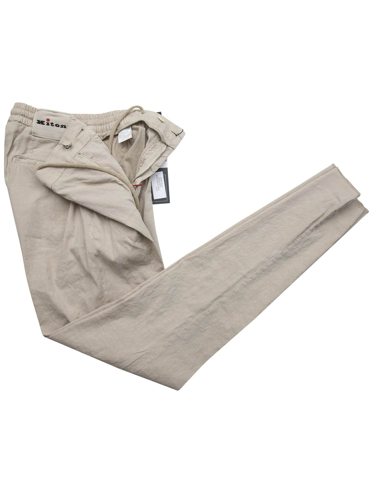 Kiton Kiton Beige Linen Cotton Ea Pants Beige 001