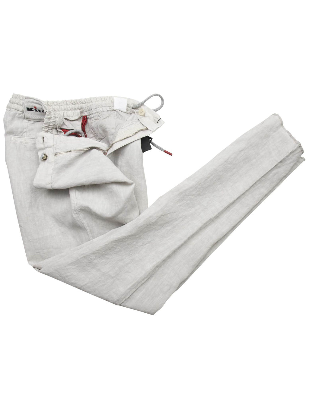 Kiton Kiton Gray Linen Pants Gray 001