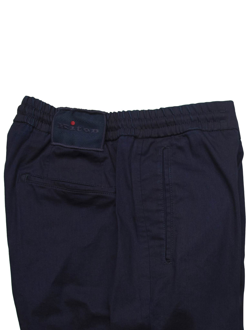 Kiton Blue Cotton Ea Pants