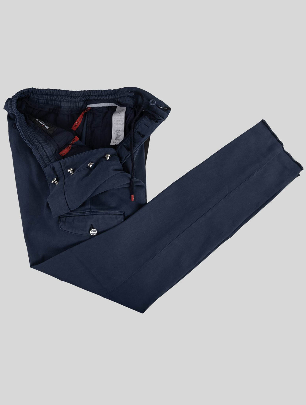 Kiton Blue Lyocell Cotton Ea Cargo Pant