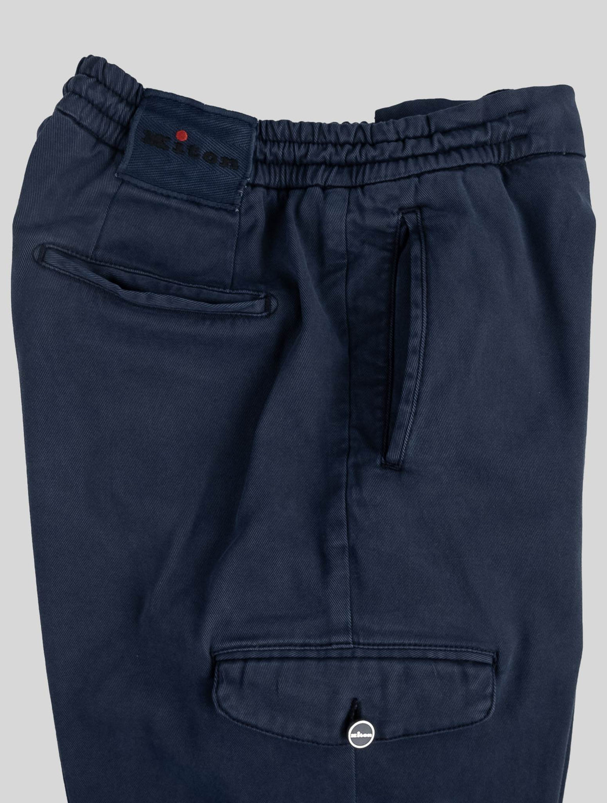 Kiton Blue Lyocell Cotton Ea Cargo Pant