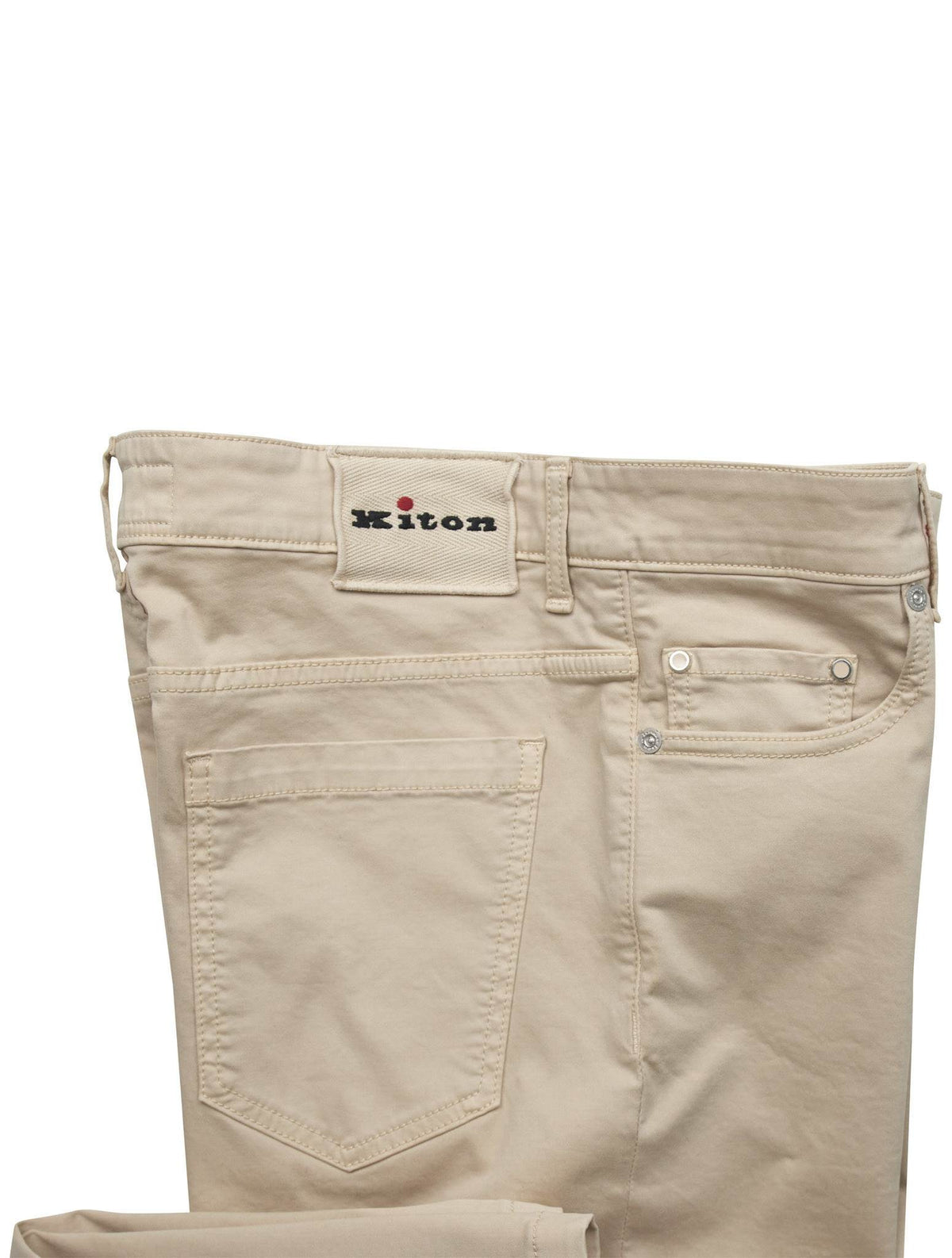 Kiton Beige Cotton Ea Jeans