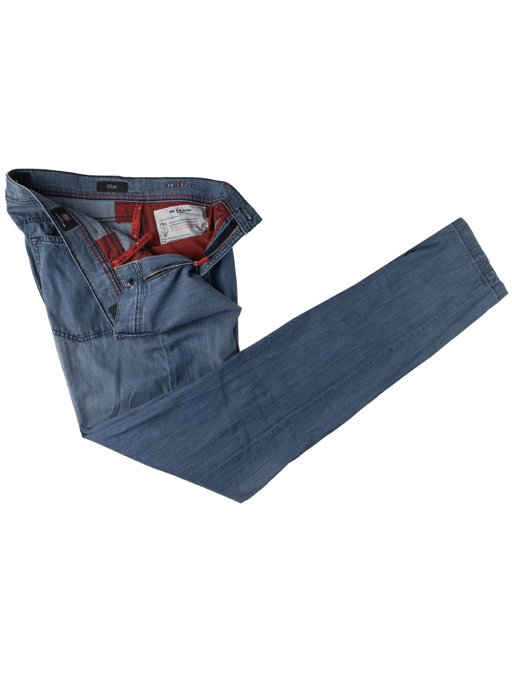 Kiton Kiton Blue Cotton Jeans Blue 001