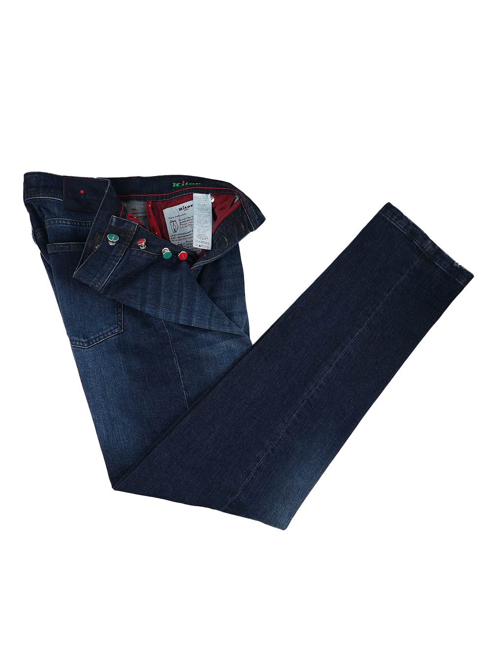 Kiton Blue Cotton Ea Jeans