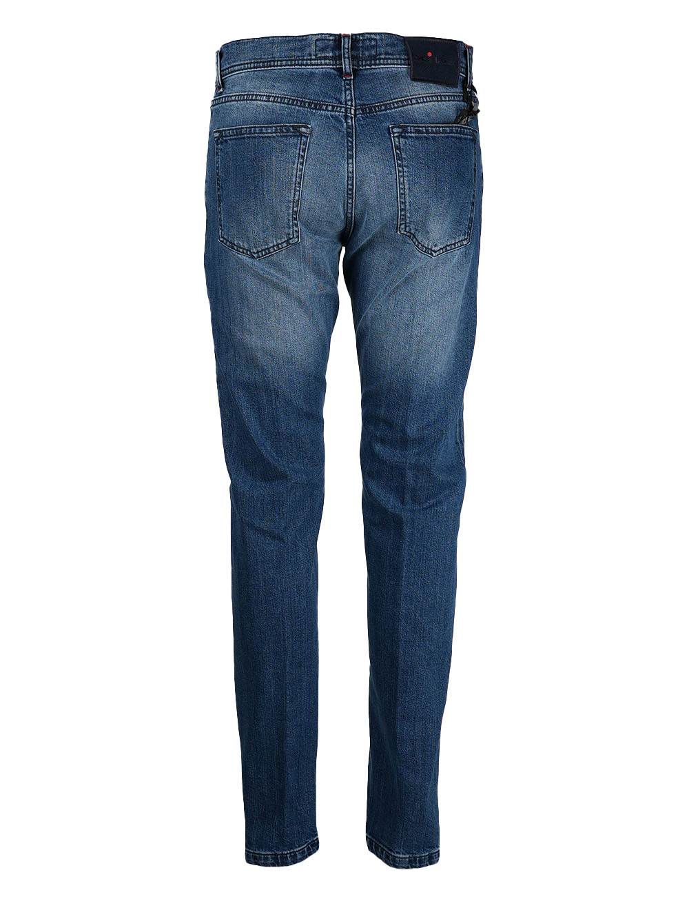 Kiton Blue Cotton Ea Jeans