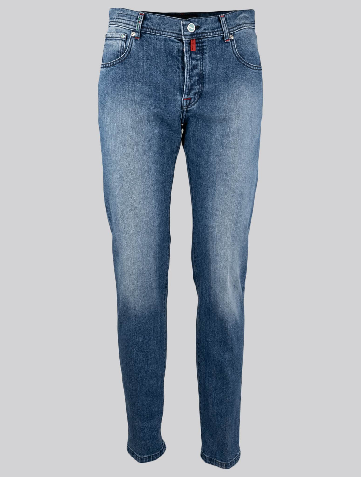 Kiton Blue Cotton Ea Jeans