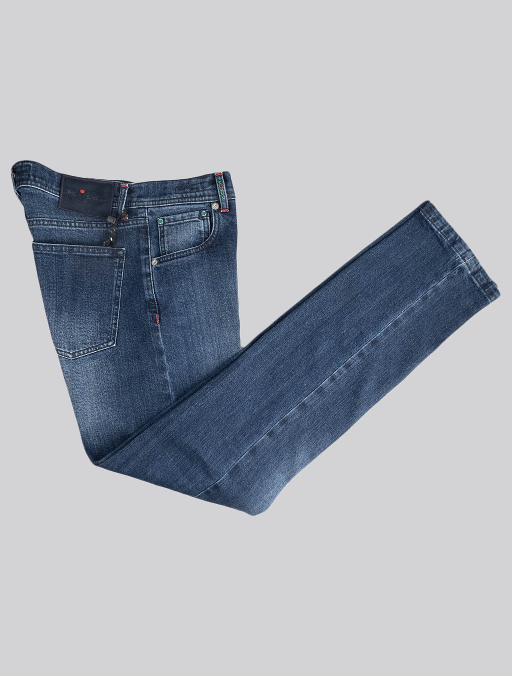 Kiton Blue Cotton Ea Jeans