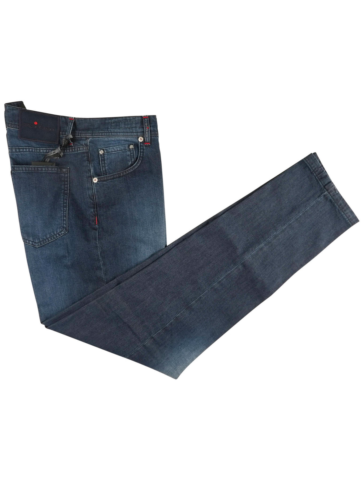 Kiton Blue Cotton Cashmere Ea Jeans