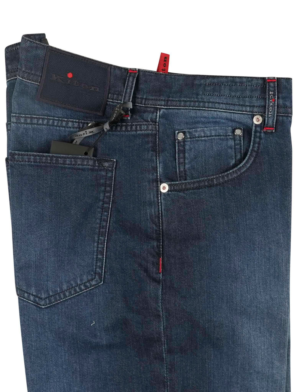 Kiton Blue Cotton Cashmere Ea Jeans