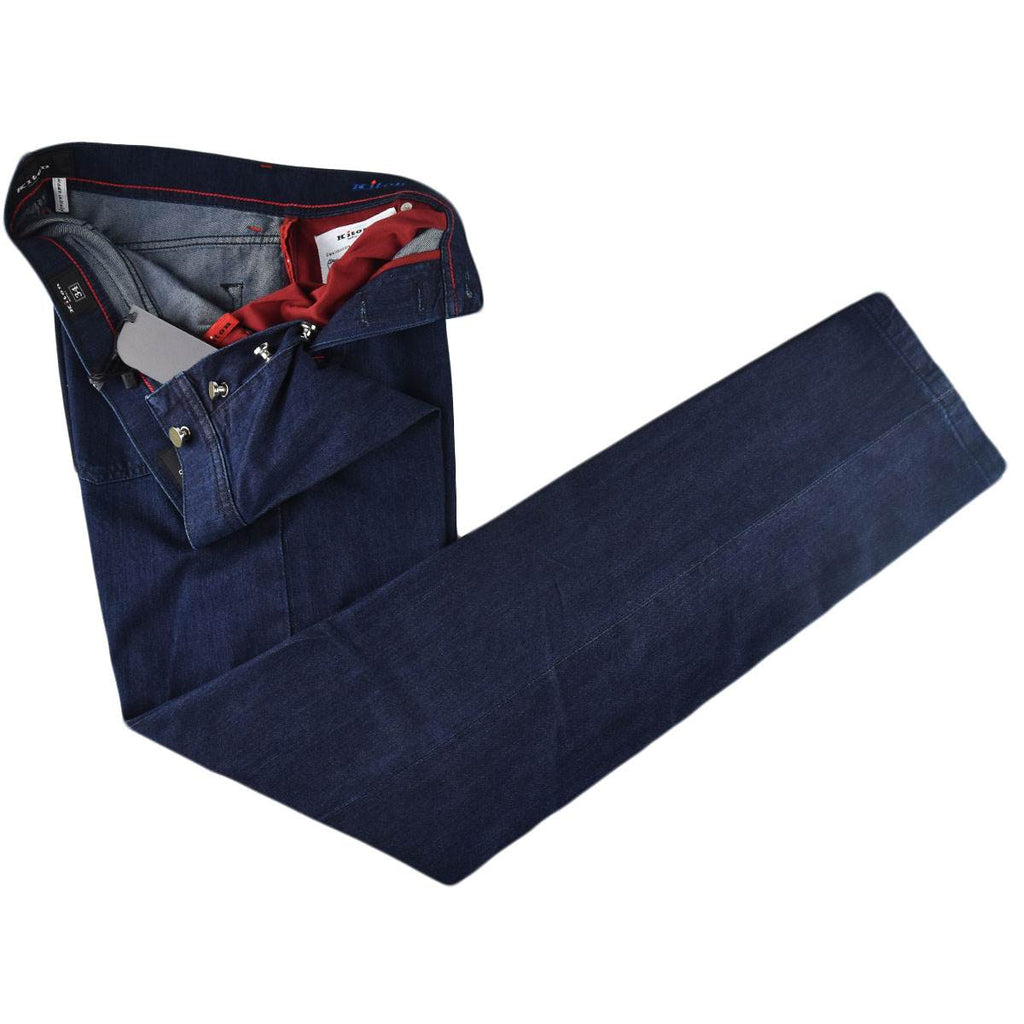 Kiton Kiton Blue Cotton Jeans Blue 001