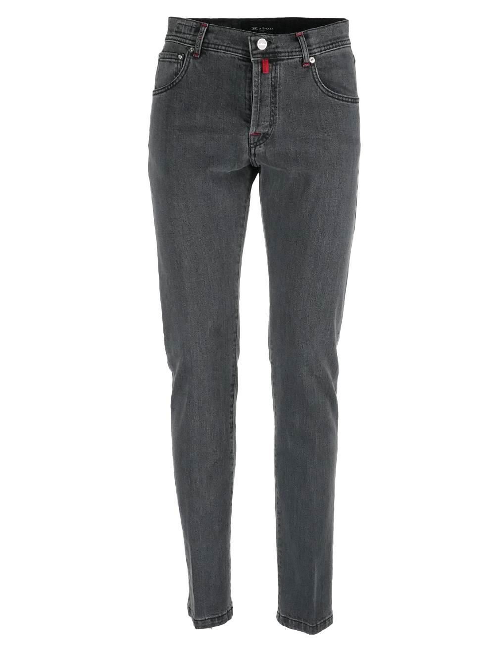 Kiton Kiton Gray Cotton Jeans Gray 000