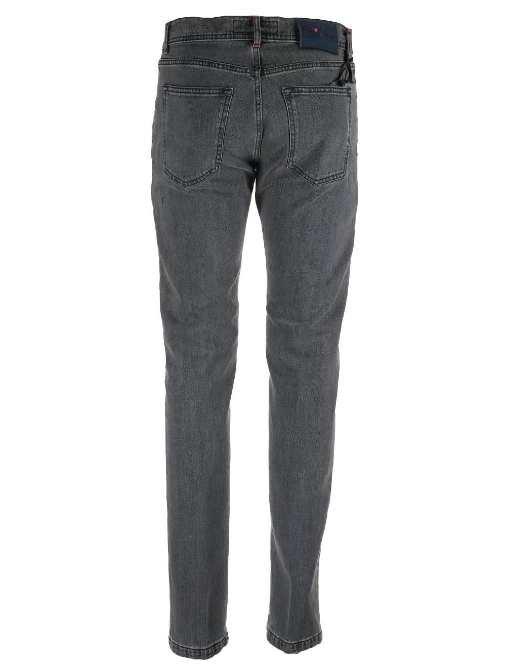 Kiton Gray Cotton Jeans