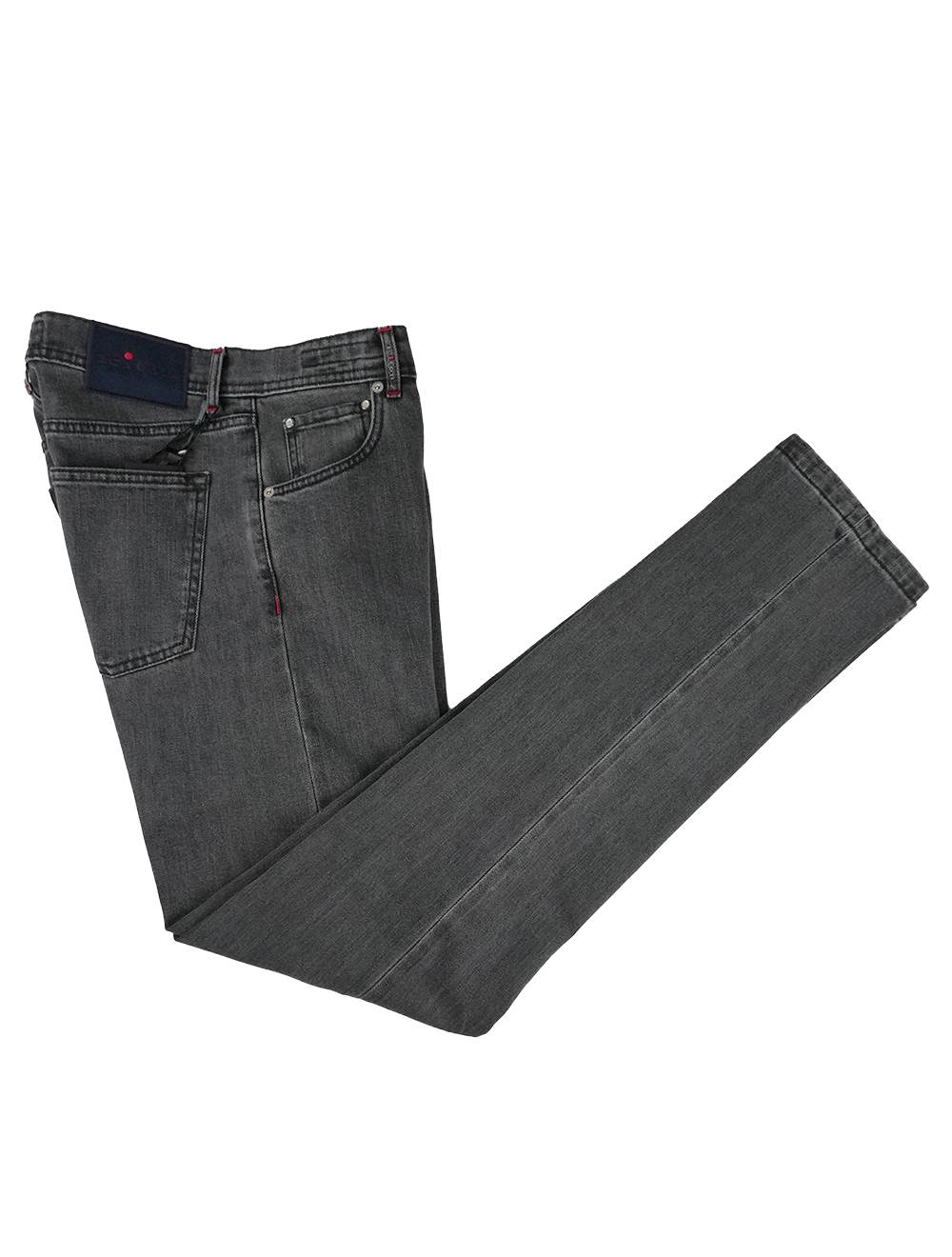 Kiton Gray Cotton Jeans