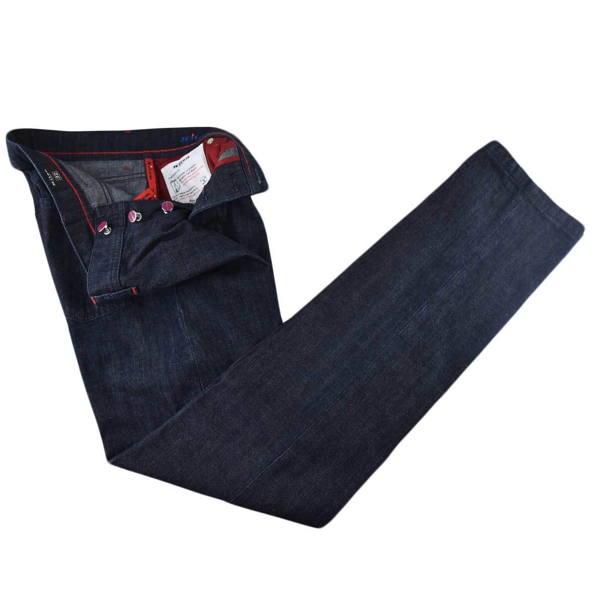 Kiton Blue Cotton Jeans