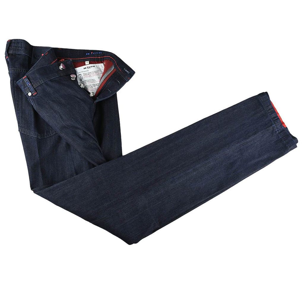 Kiton Kiton Blue Cotton Jeans Blue 001