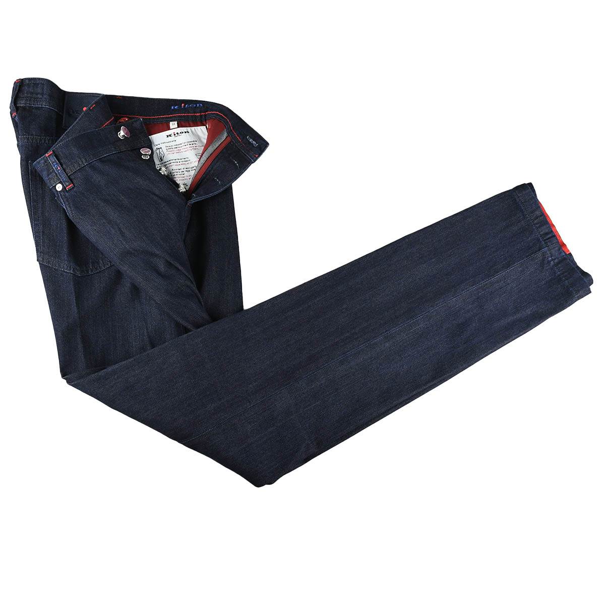 Kiton Kiton Blue Cotton Jeans Blue 001
