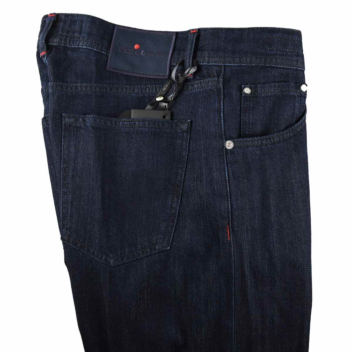 Kiton Blue Cotton Jeans