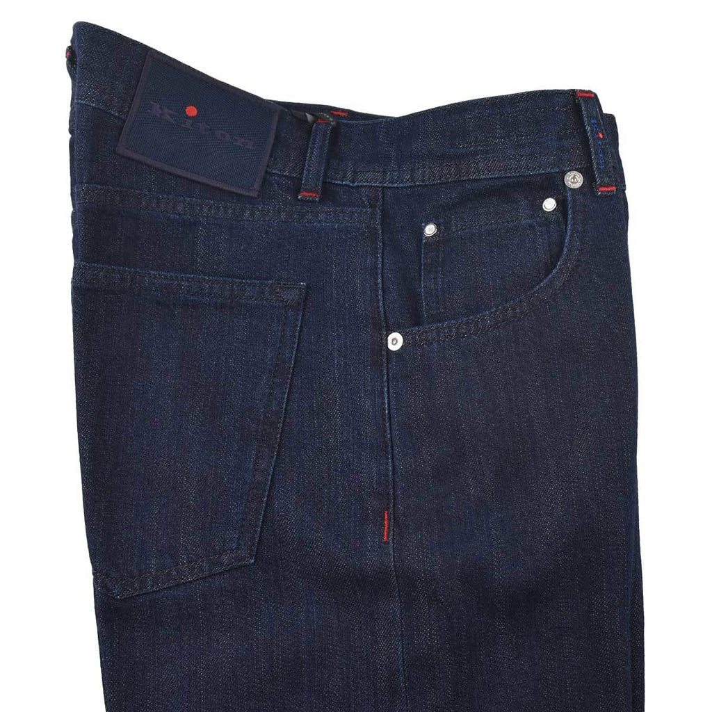 Kiton Blue Cotton Jeans