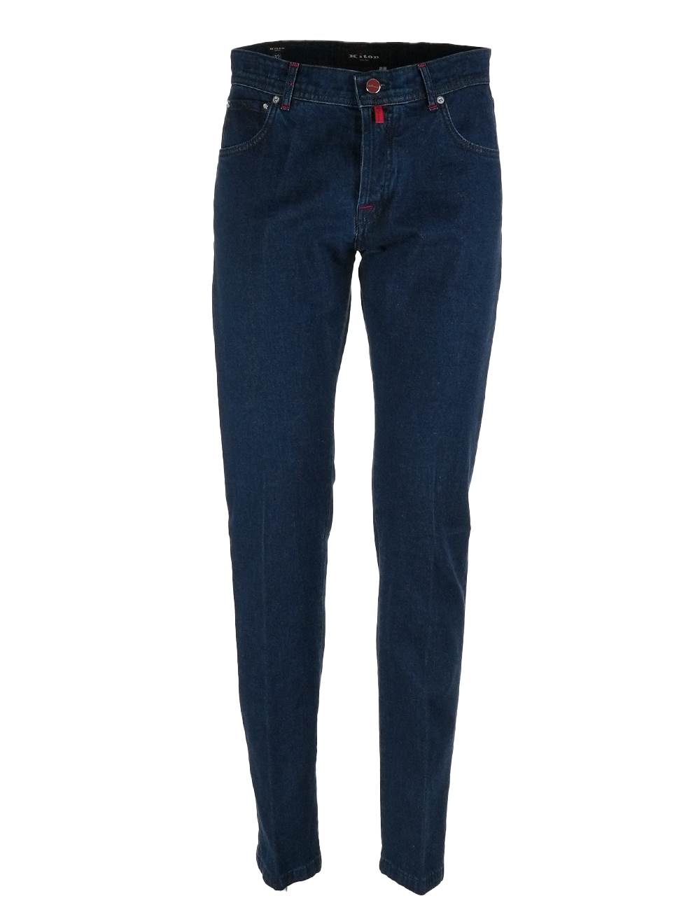 Kiton Kiton Blue Cotton Jeans Blue 000