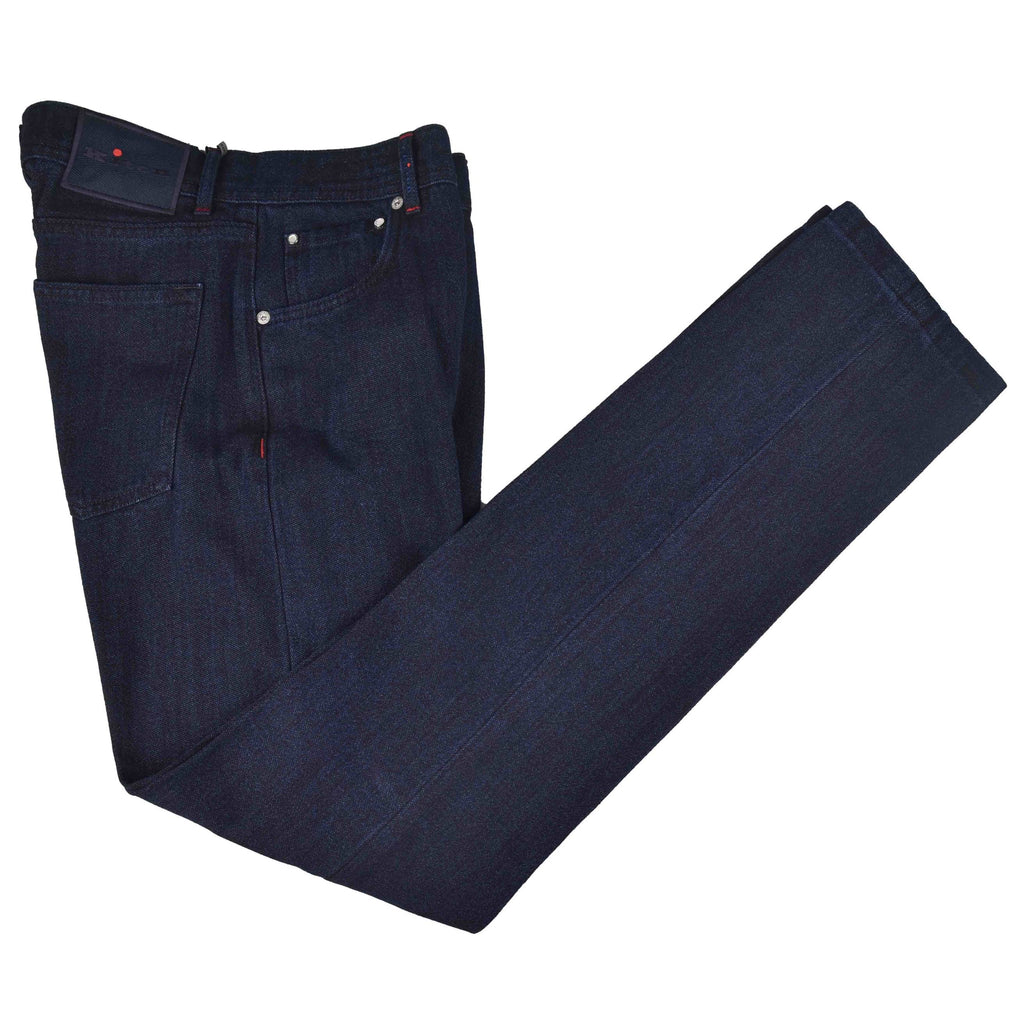 Kiton Kiton Dark Blue Cotton Jeans Dark Blue 000