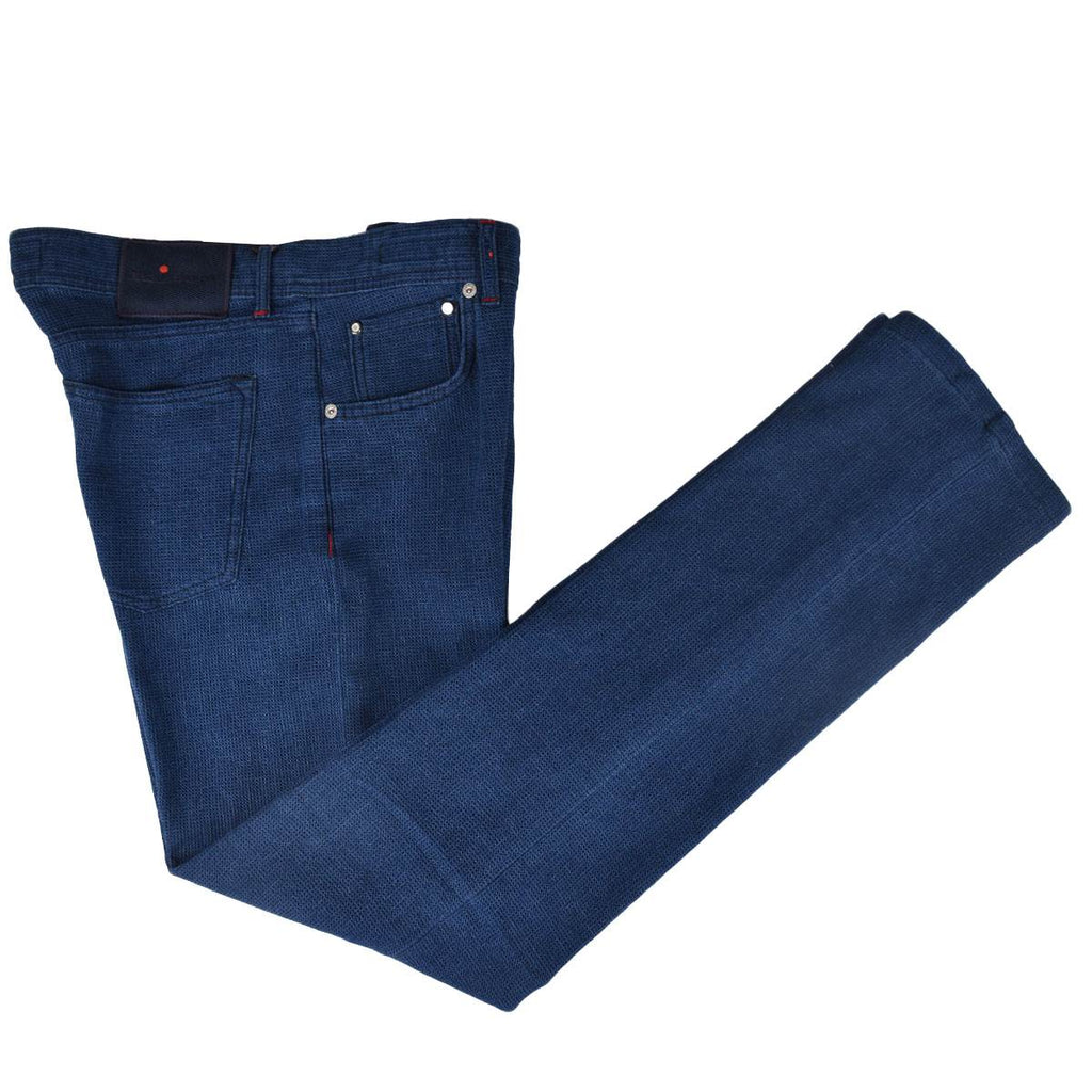 Kiton Kiton Blue Cotton Jeans Blue 000
