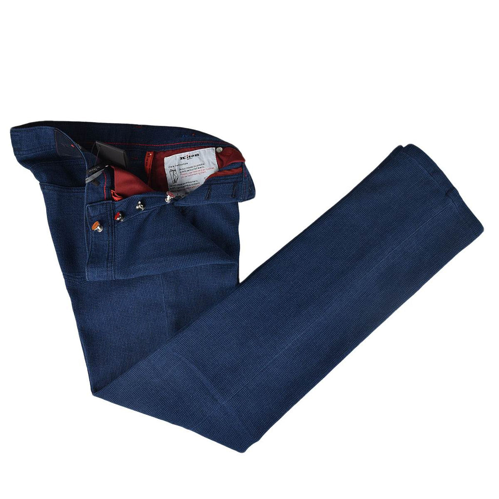 Kiton Kiton Blue Cotton Jeans Blue 001