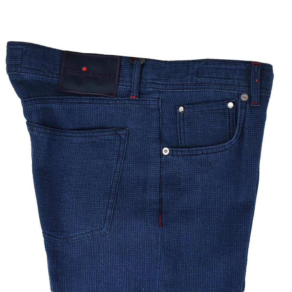 Kiton Blue Cotton Jeans