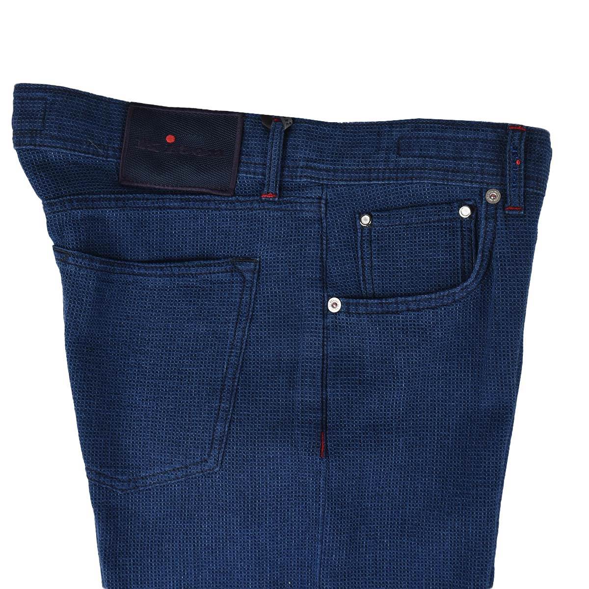 Kiton Blue Cotton Jeans