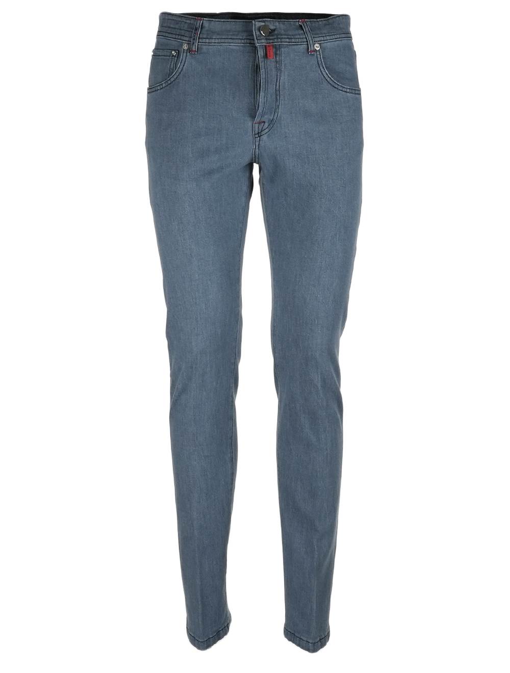 Kiton Kiton Light Blue Cotton Jeans Light Blue 000