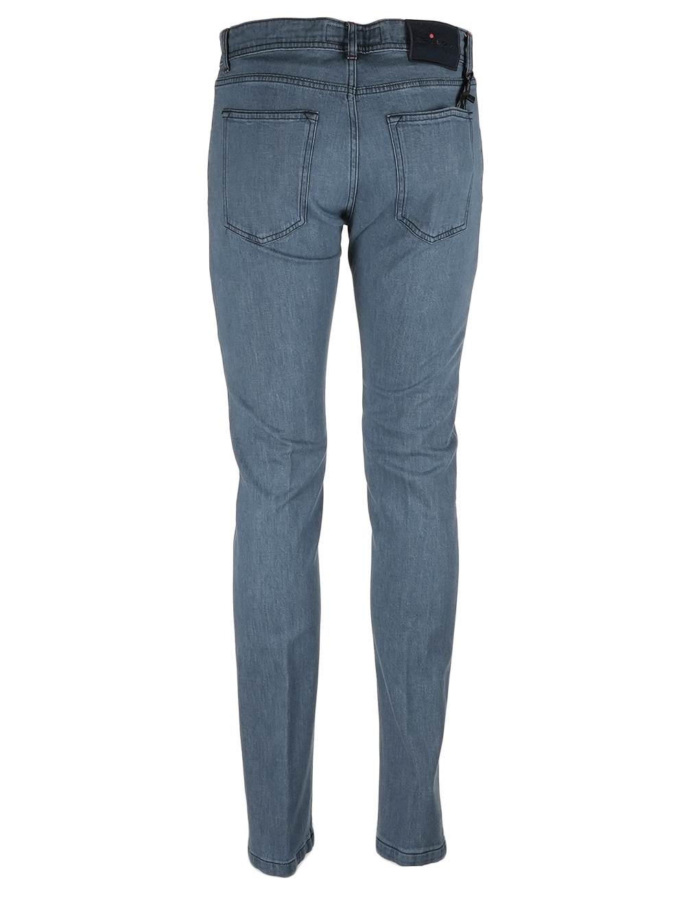 Kiton Light Blue Cotton Jeans