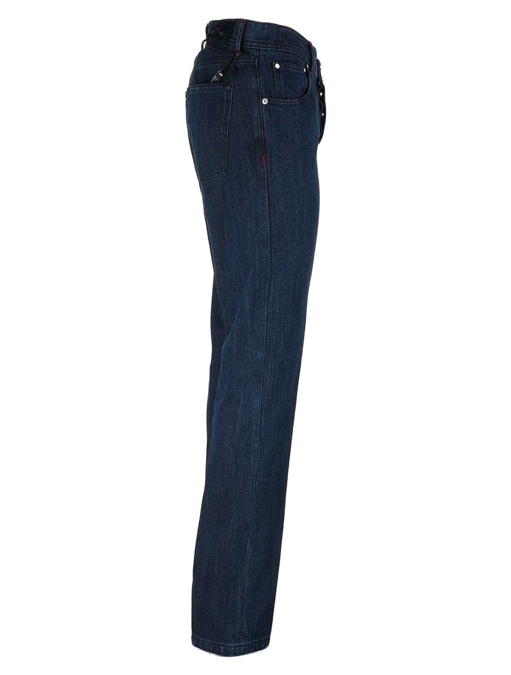Kiton Kiton Dark Blue Cotton Jeans Dark Blue 001