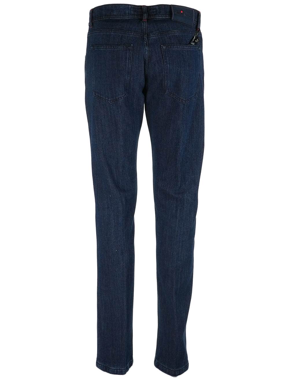 Kiton Dark Blue Cotton Jeans
